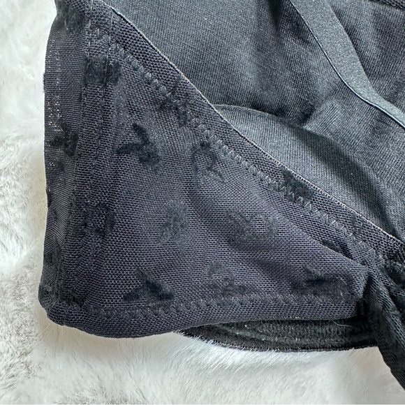 NWT PLAYBOY Vintage Push Up Black Logo Bra - Picture 3 of 7